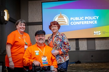 MS activists at the Public Policy Conference